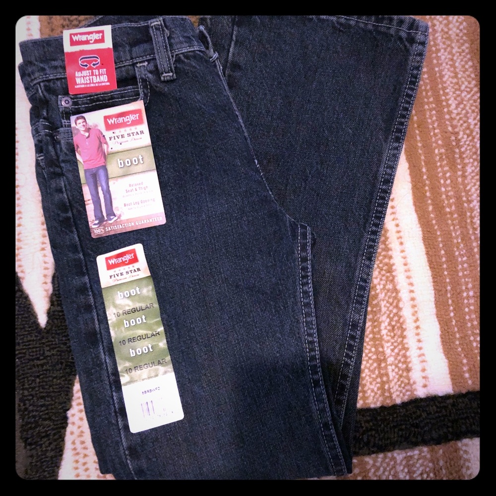 NWT Wrangler boy jean adjust to fit waist band S10 - Picture 1 of 2